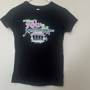 Women’s Black Graphic 'Won't You Be My Neighbor?' T‑Shirt